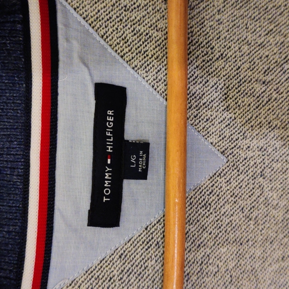 Tommy Hilfiger blue shawl collar cardigan - Picture 8 of 10
